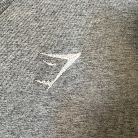 Gymshark T-Shirt Men’s XL Gray Short Sleeve Performance Logo Cotton - Picture 3 of 6